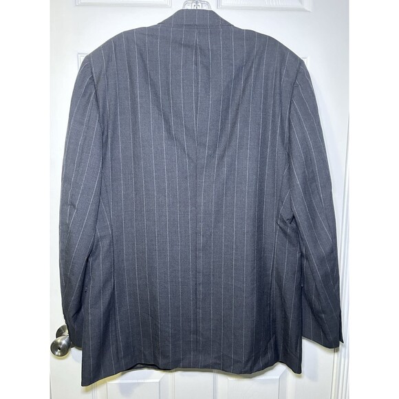 Christian Dior Monsieur Men’s Pin Stripe Sports Coat Blazer Dark Gray Size 43L - Picture 11 of 11